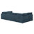Arvill Amuri 129'' Wide Symmetrical Modular Corner Sectional with Ottoman-246711778