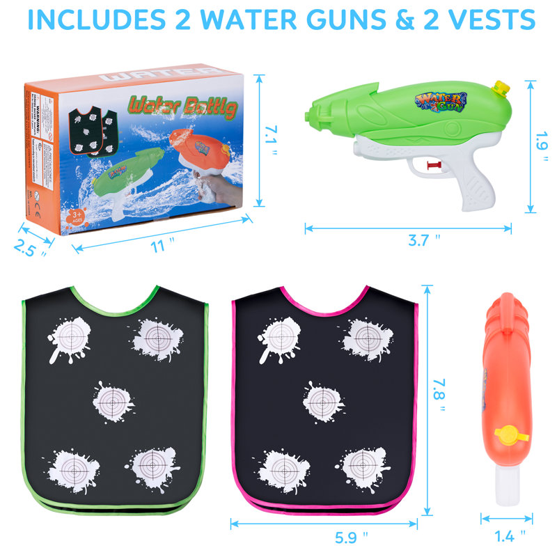 Watergun toys and Vests