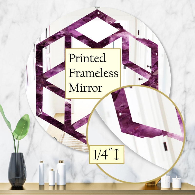 Miroir mural Hexagon Star Gems, 31,5 po x 31,5 po