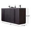 Parma 72" W Double Vanity-2098432047