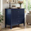 Table de chevet 3 tiroirs, grande table de bout moderne pour chambre à coucher-381183498