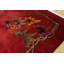 Hand Knotted Wool Area Rug in Red