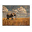 Elephant In The African Plains III - Elephant Animal Wood Wall Decor - On Natural Pine Wood-1870934598