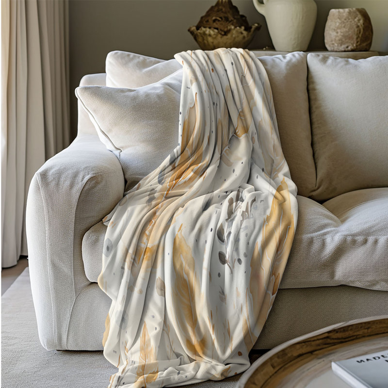 Beige subtil - couverture sherpa de qualité supérieure 1 pièce, Lit simple