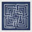 Geometric In Indigo 1 Painting