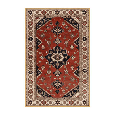 Tapis brun lavable à la machine