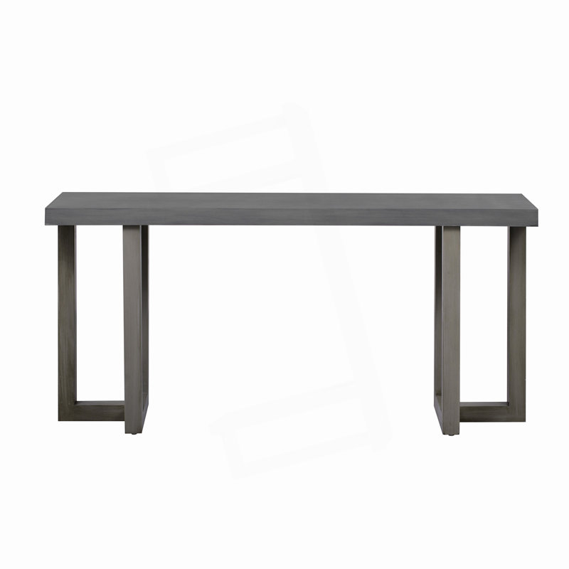Console à motif géométrique, Gris foncé