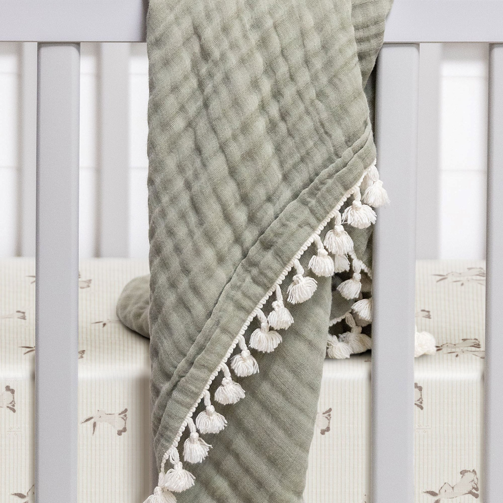 Garcia Organic Cotton Bunny Crib Sheet