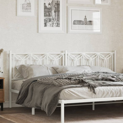 Vidaxl Metal Replace Headboard White 200 Cm