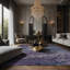 Tapis mauve soyeux et moelleux-213863364