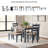 Malkin Dining Table With 4 Chairs And Bench, Set Of 6-99374591-111275600