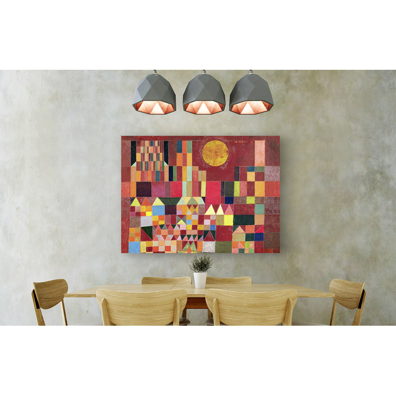 Castle And Sun (Detail) by Paul Klee - Wrapped Canvas Painting, 50cm H x 70cm W x 4cm D