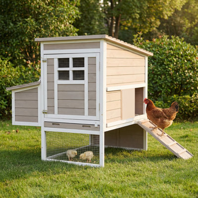 Poulailler en bois avec perchoir pour 2 poules