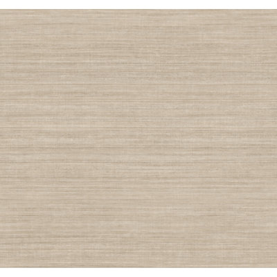 Silk Essence Khaki Faux Fabric Wallpaper
