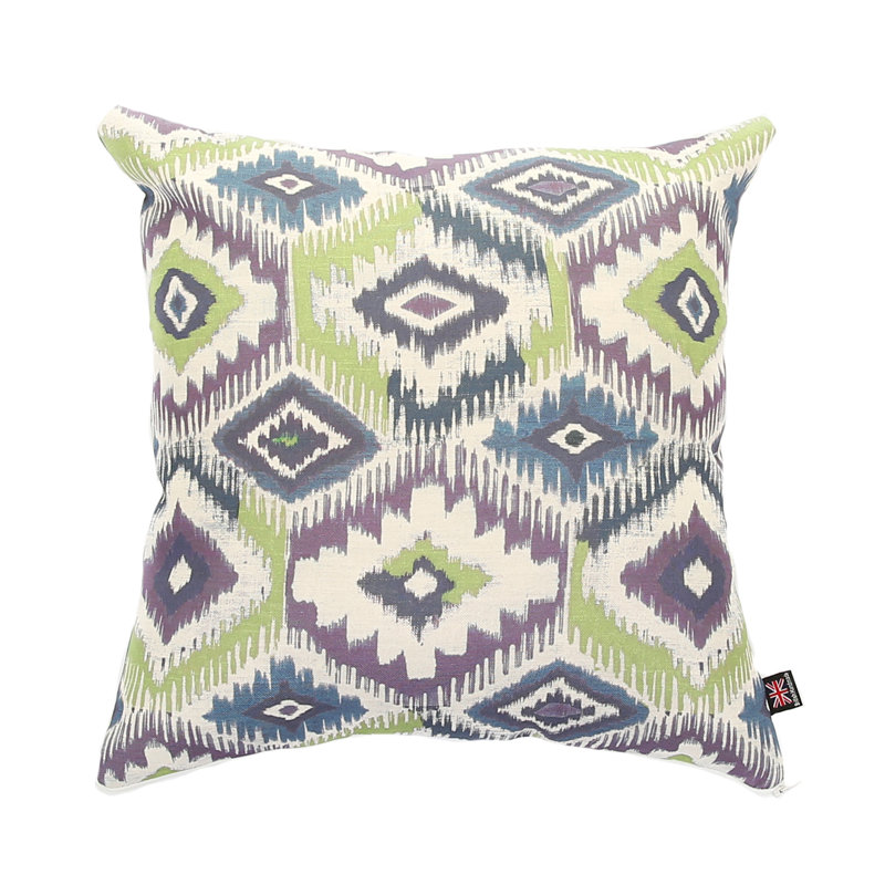 Chelsea Ikat Square Cushion, 55 x 55cm, Purple