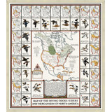 Map Of Diving Ducks Print
