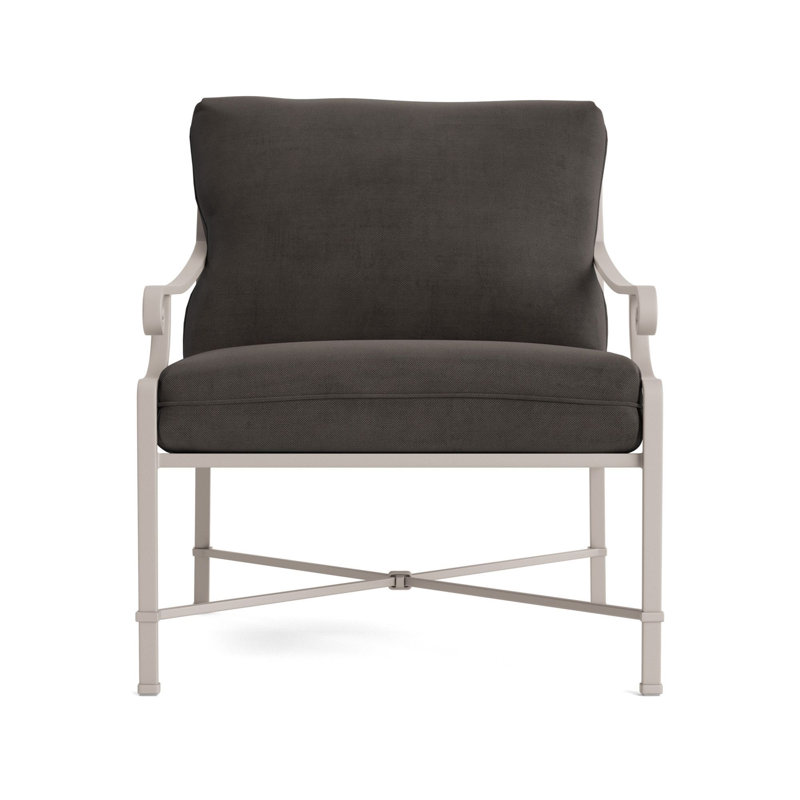Venetian Outdoor Lounge Chair, Fusion Charcoal, Dove Smooth