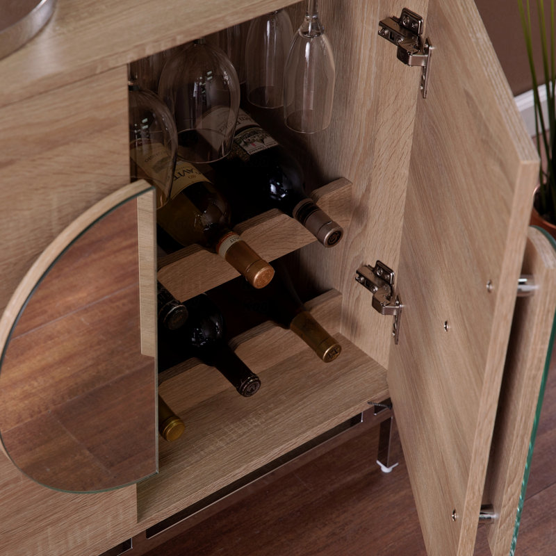 Armoire de bar avec rangement pour bouteilles de vin