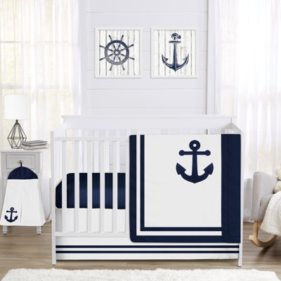 Ensemble de literie pour lit de bébé 4 pièces Anchors Away