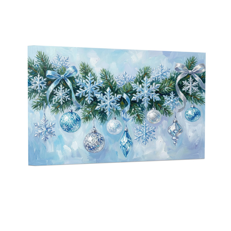 Décoration de Noël flocons de neige de Noël, H 24 po x l 36 po