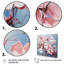 Impression de cornouiller rose et gris - impression-33090143-33090142