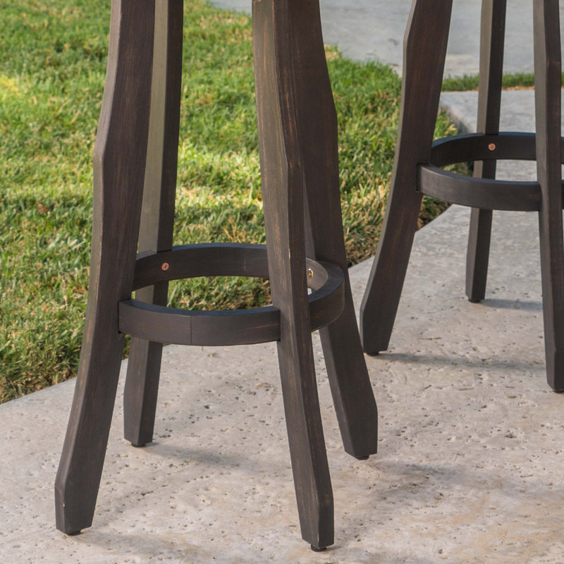 Tabouret de bar de patio 30" pour l’extérieur Rockridge, gris, 4