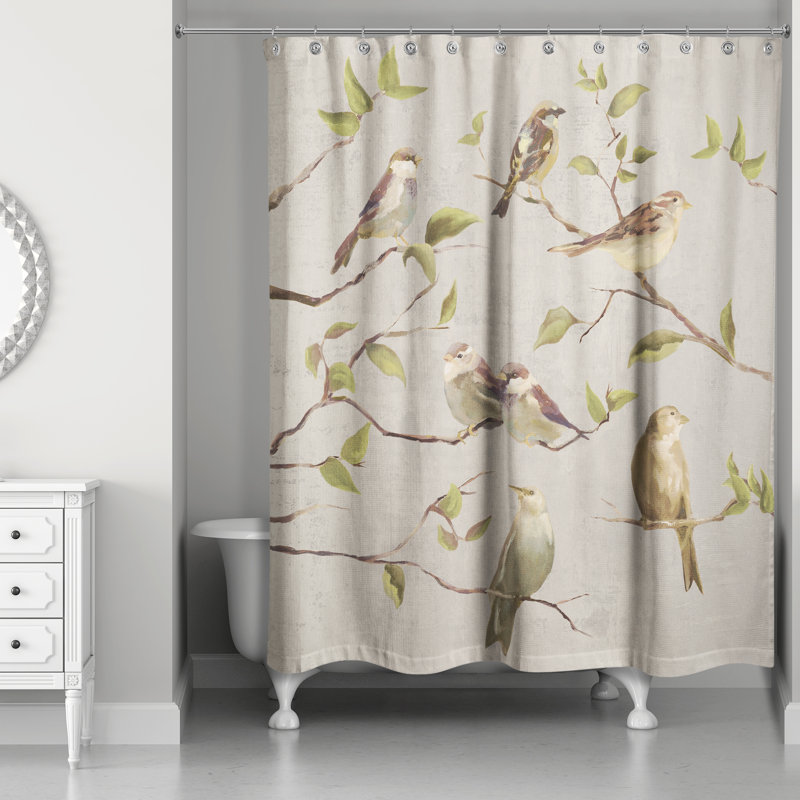 Dequisha Shower Curtain, Beige