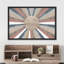 Panneau soleil et lune arc-en-ciel pastel brillant encadré sur toile-94586004-94586003