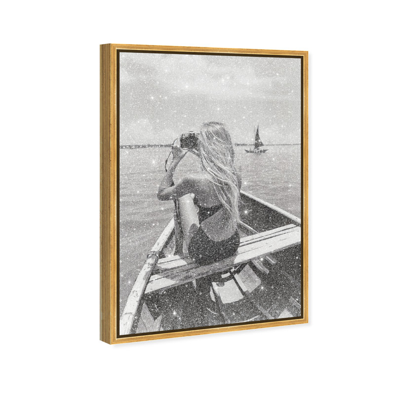 Frame Of Solitude Print by Oliver Gal, 31"H x 21"W, Gold Floater Frame