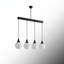 Luminaire suspendu sphérique givré 4 lumières Seraphina