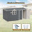8*12 Ft Outdoor Storage Shed With Windows And Foundation