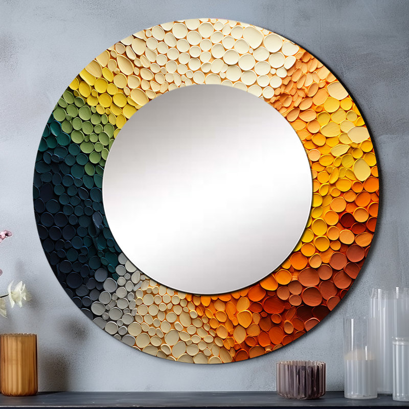 Art mural Hardedge Earthy Euphony V, 29 po x 29 po