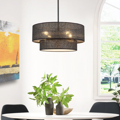 Lustre tambour 4 lumières Rabeeah