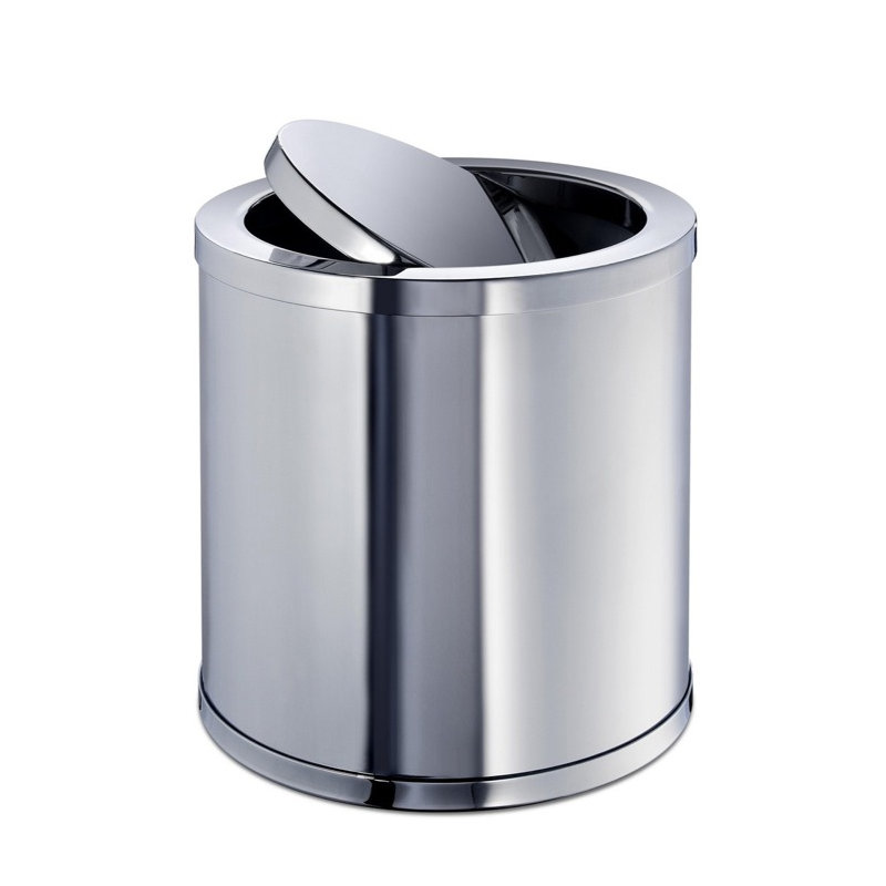 Poubelle à couvercle pivotant 0,56 gallons Accessoires, Chrome