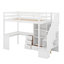 Lit mezzanine simple avec bureau et tiroirs-162865146