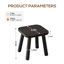 Solid Wood Accent Stool-1304899982