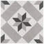 Carreau de mur et plancher en porcelaine à motif rétro 10 "x 10"