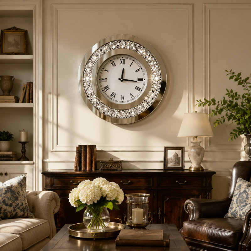 round wall clock, 20"