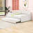 Melissia Full Upholstery Daybed Frame with Trundle-573209722