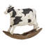 Sculpture de vache blanche en polystone