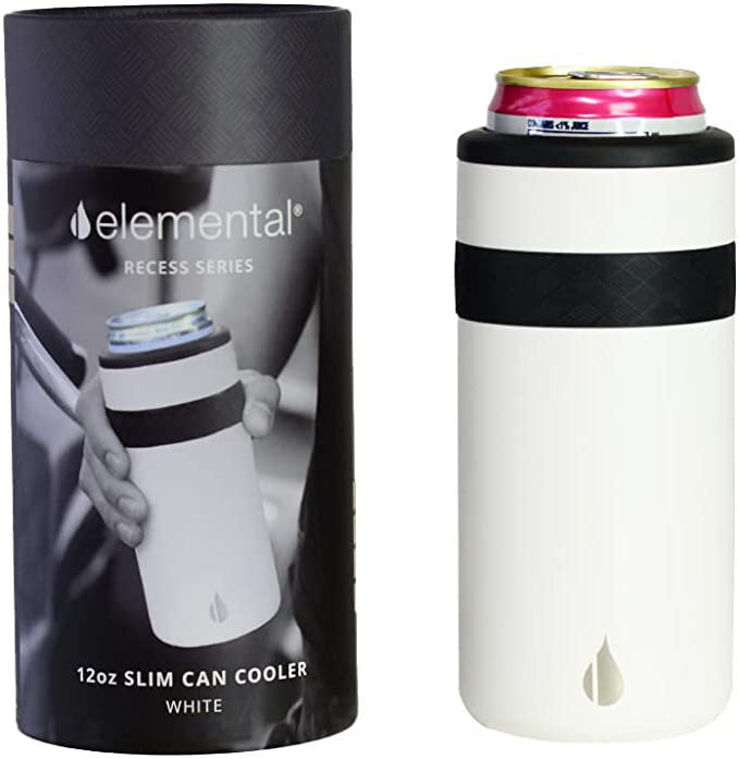Refroidisseur de canettes Elemental Slim, Blanc