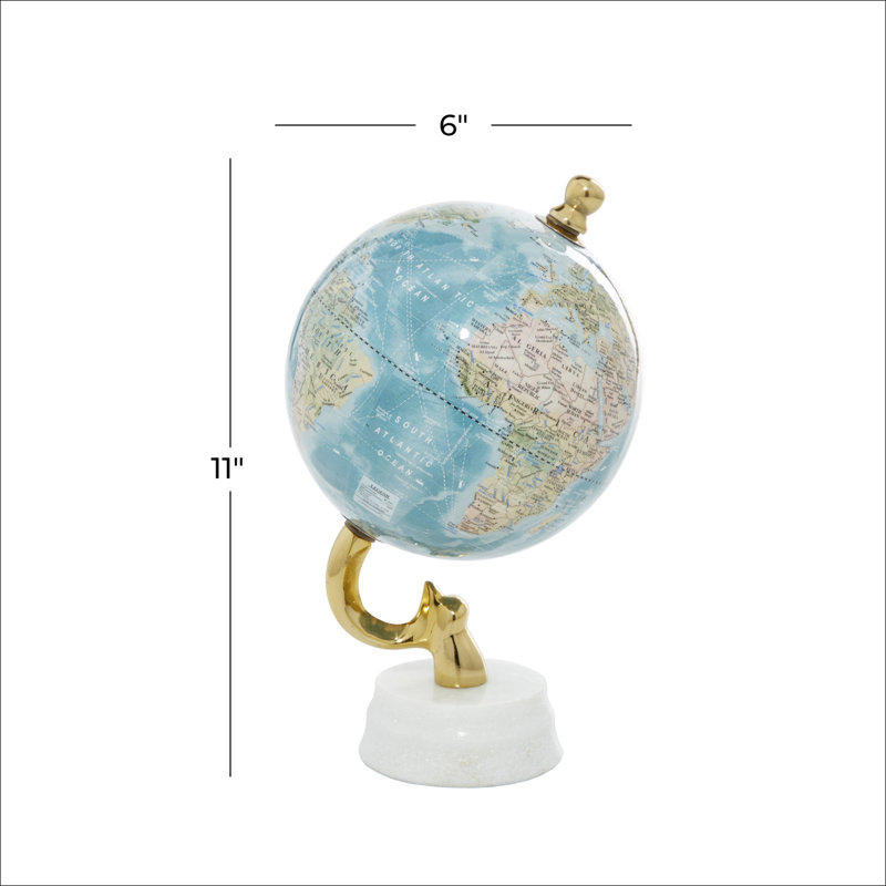 Sphère, H 10,65 po x l 6,25 po x P 6,3 po