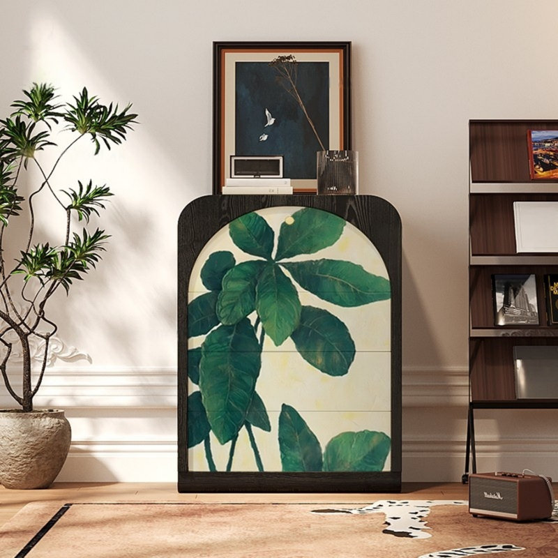 Three-Drawer Single-Door Storage Cabinet