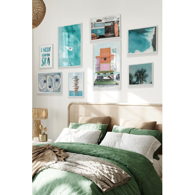 Peinture décorative encadrée (8 pièces)