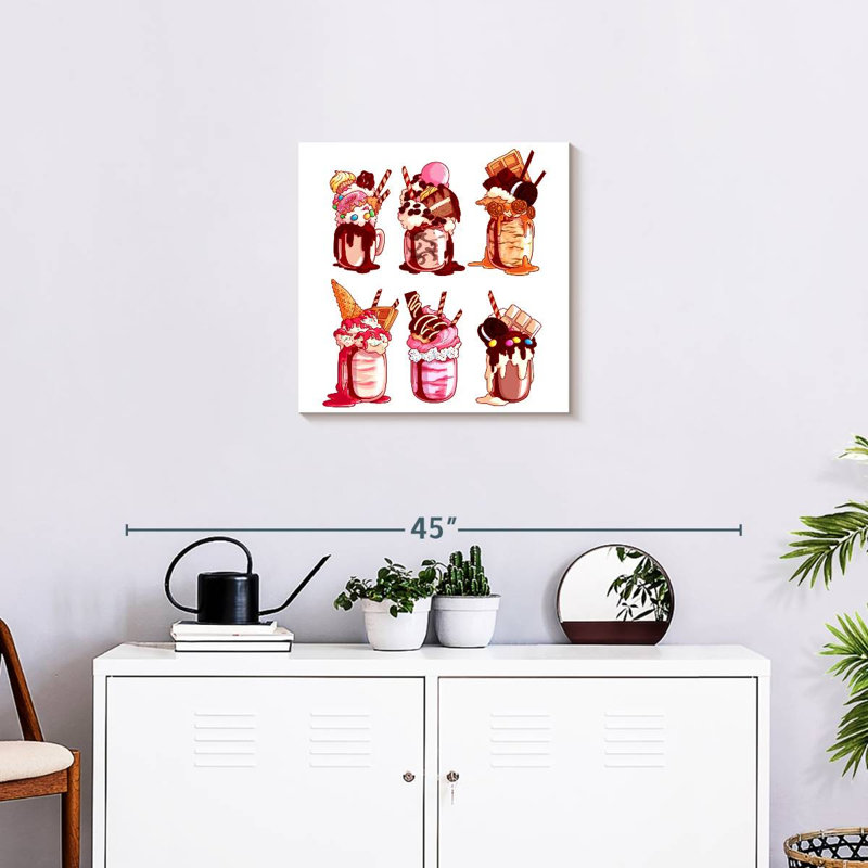 Yarlin surchargé Milkshakes, H 20 po x l 20 po