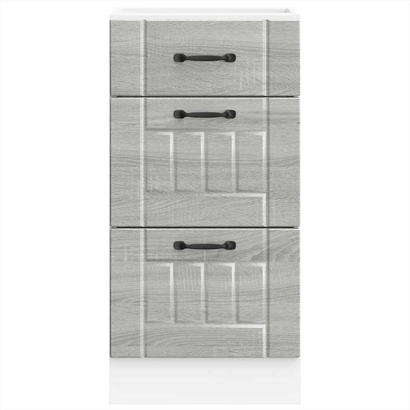 Asela Standard Wall Cabinet, grey sonoma