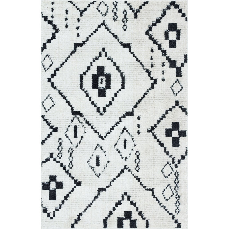 Victorville Abstract Indoor Rug, Rectangle 5' x 8'