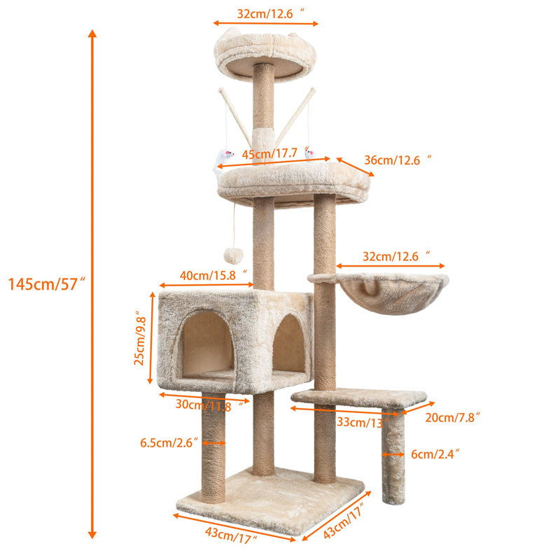 145cm H Cat Tree