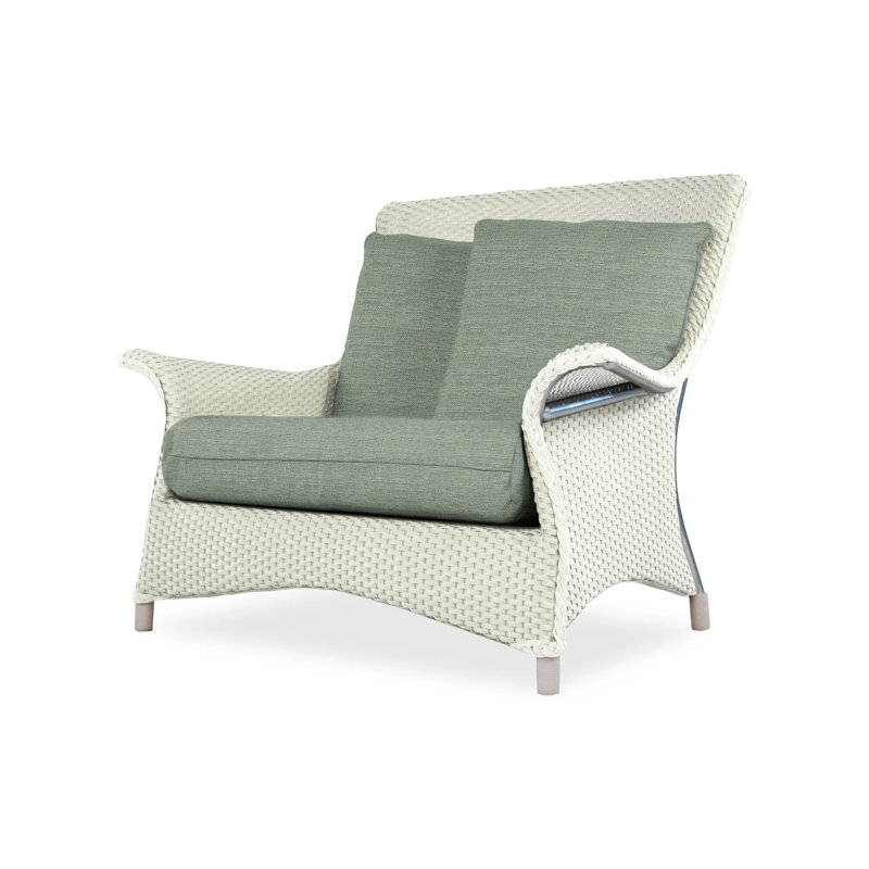 Mandalay Outdoor Lounge Chair, Loveboat Mint, Hickory