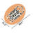 Peach Tiger Tamer Oval Area Rug